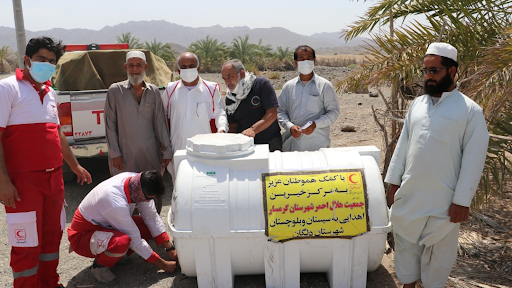 توزیع ۱۴۸ تانکر آب توسط جمعیت هلال‌احمر سیستان و بلوچستان