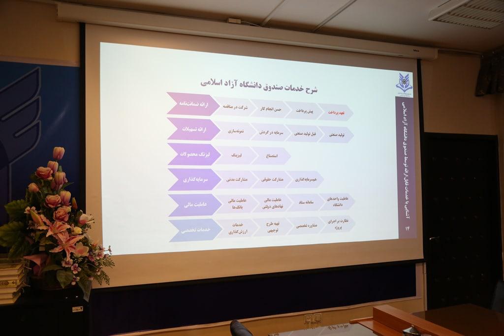 همایش آشنایی با خدمات صندوق پژوهش و فناوری دانشگاه آزاد اسلامی