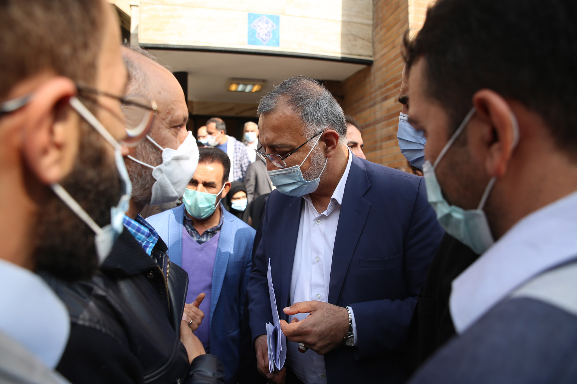 بازدید شهردار تهران از منطقه ۱۶ شهرداری تهران