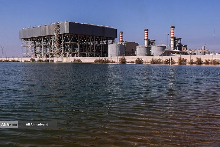 Abadan Combined Cycle Power Plant in Southwestern Iran