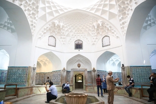 Ganjali Khan Bazaar is one of the buildings of Ganjali Khan complex in the Iranian Southern city of Kerman, built in 1596 AD (1005 AH), and comprised of eighteen shops along with a historical and beautiful public bathhouse of the same name.