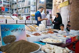 Ganjali Khan Bazaar is one of the buildings of Ganjali Khan complex in the Iranian Southern city of Kerman, built in 1596 AD (1005 AH), and comprised of eighteen shops along with a historical and beautiful public bathhouse of the same name.