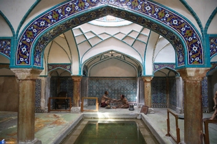 Ganjali Khan Bazaar is one of the buildings of Ganjali Khan complex in the Iranian Southern city of Kerman, built in 1596 AD (1005 AH), and comprised of eighteen shops along with a historical and beautiful public bathhouse of the same name.