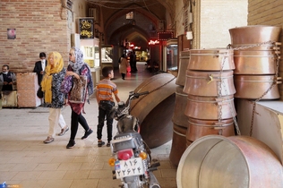 Ganjali Khan Bazaar is one of the buildings of Ganjali Khan complex in the Iranian Southern city of Kerman, built in 1596 AD (1005 AH), and comprised of eighteen shops along with a historical and beautiful public bathhouse of the same name.