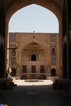 Ganjali Khan Bazaar is one of the buildings of Ganjali Khan complex in the Iranian Southern city of Kerman, built in 1596 AD (1005 AH), and comprised of eighteen shops along with a historical and beautiful public bathhouse of the same name.