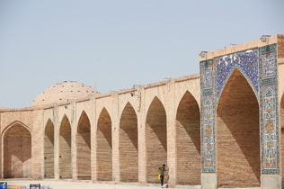 Ganjali Khan Bazaar is one of the buildings of Ganjali Khan complex in the Iranian Southern city of Kerman, built in 1596 AD (1005 AH), and comprised of eighteen shops along with a historical and beautiful public bathhouse of the same name.