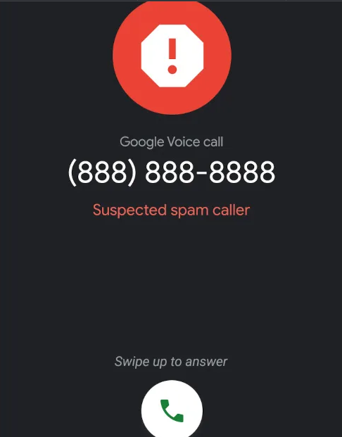 تماسهای صوتی دریافتی از گیرنده مشکوک علامتگذاری میشود تماسهای صوتی دریافتی از گیرنده مشکوک علامتگذاری میشود