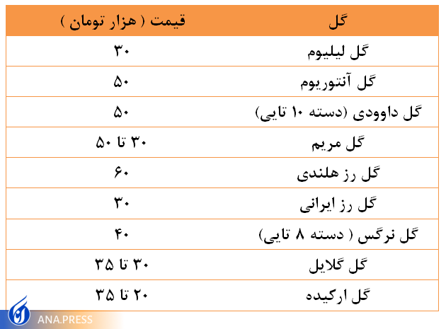 به روسیه، ترکیه و عراق گل صادر میکنیم + جدول قیمت گل به روسیه، ترکیه و عراق گل صادر میکنیم + جدول قیمت گل