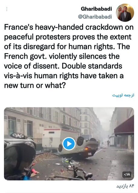 دولت فرانسه با خشونت صداهای مخالف را خاموش میکند دولت فرانسه با خشونت صداهای مخالف را خاموش میکند