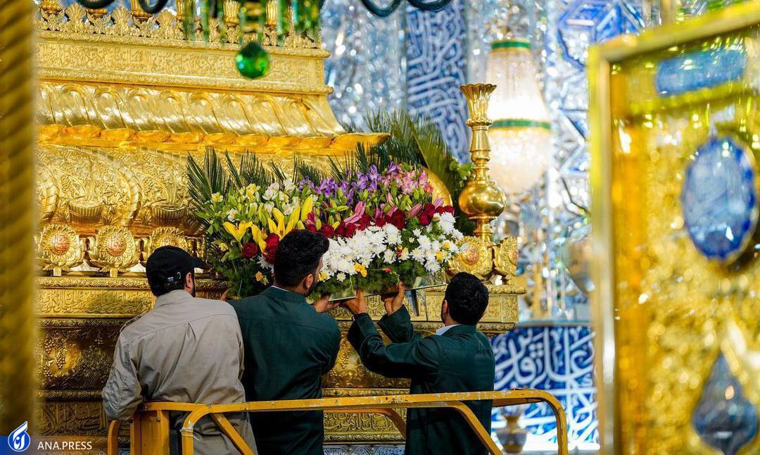 تزیین حرم امام علی (ع) و برپایی جشن میلاد جوادالائمه (ع) در نجف + عکس تزیین حرم امام علی (ع) و برپایی جشن میلاد جوادالائمه (ع) در نجف + عکس