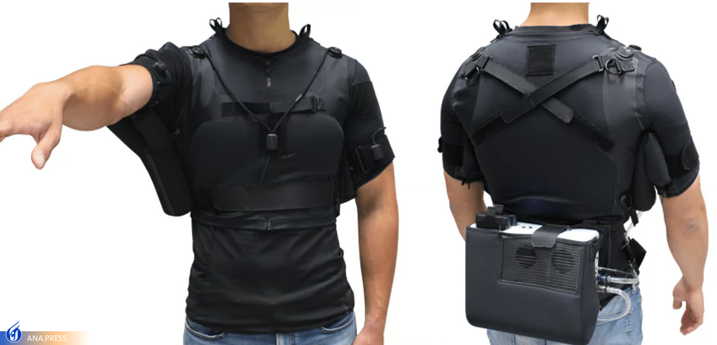 ربات پوشیدنی نرمی که به بیماران عضلانی کمک میکند بازوهای خود را بالا ببرند ربات پوشیدنی نرمی که به بیماران عضلانی کمک میکند بازوهای خود را بالا ببرند