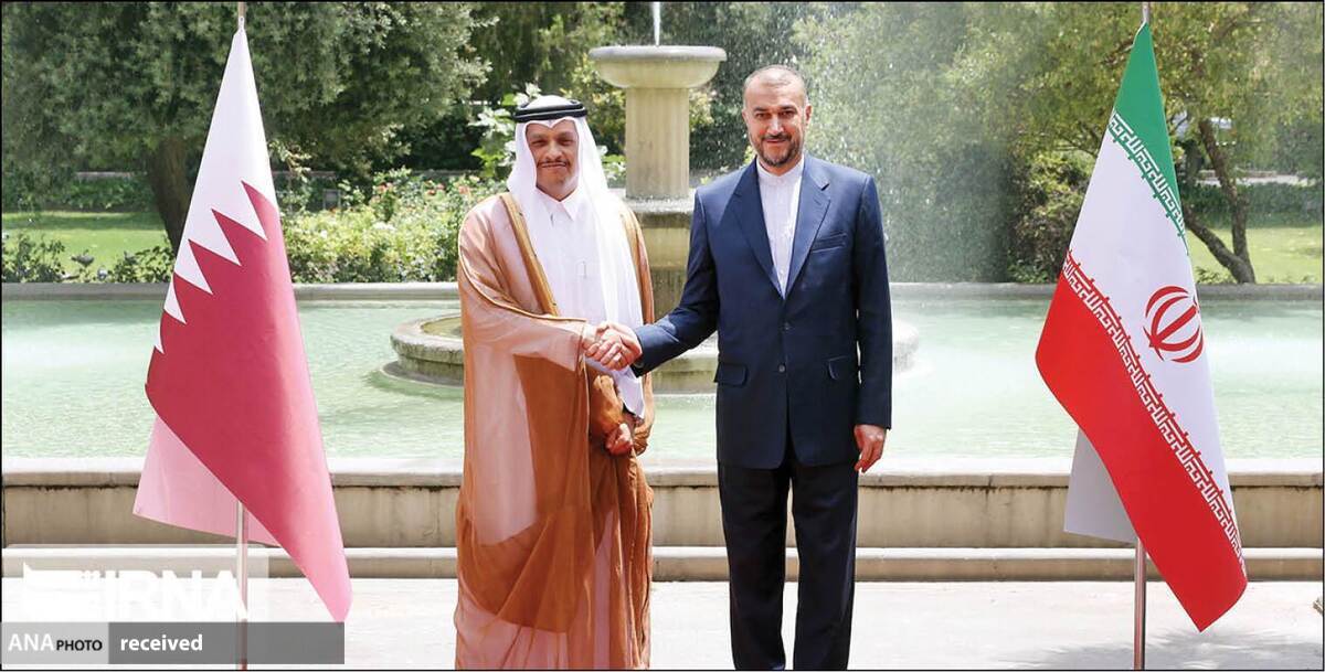 وزرای امور خارجه ایران و قطر با یکدیگر دیدار کردند