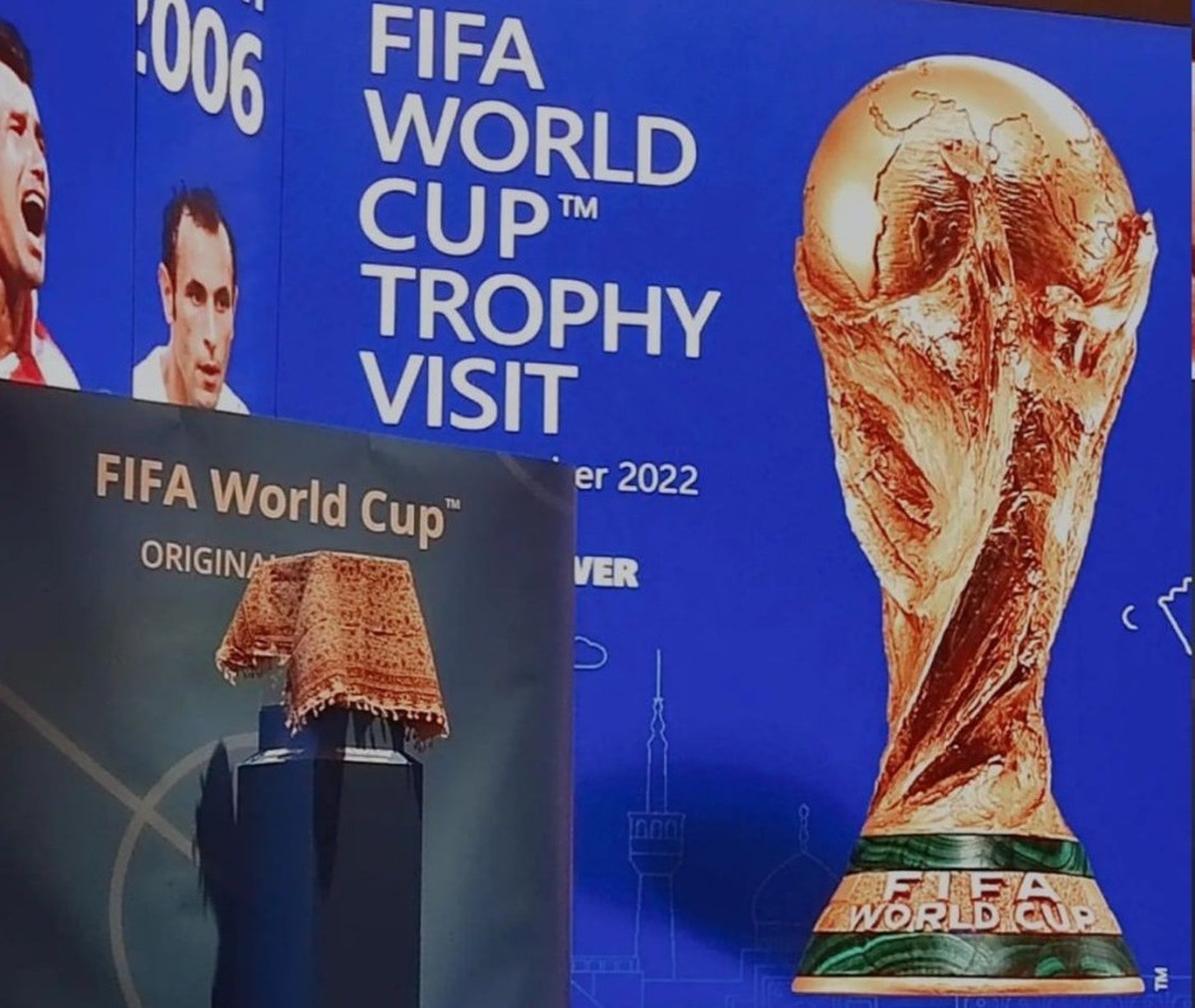 آبروریزی در مراسم رونمایی از کاپ جام جهانی قطر