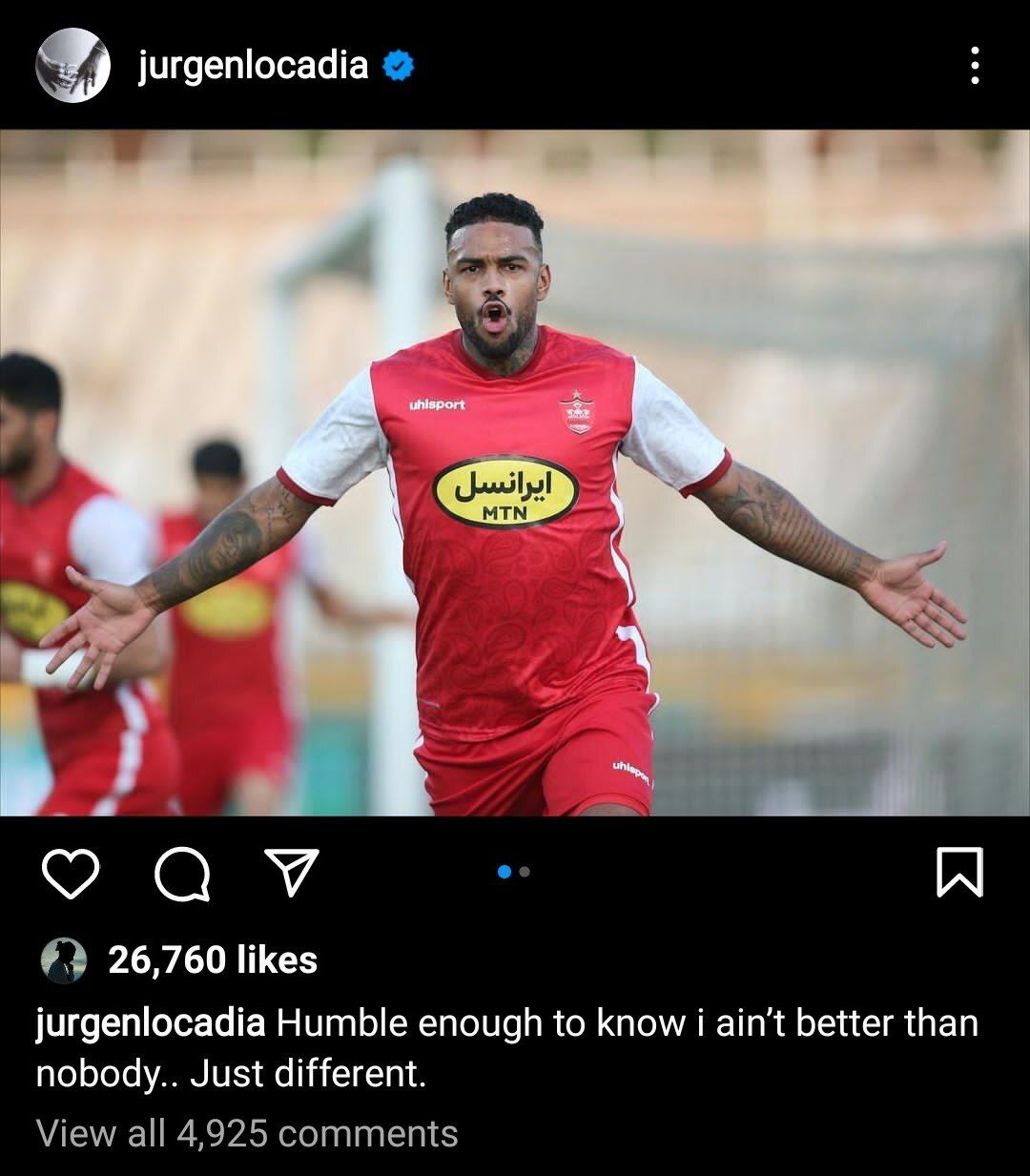 لوکادیا: از هیچکس بهتر نیستم فقط متفاوتم! +عکس لوکادیا: از هیچکس بهتر نیستم فقط متفاوتم! +عکس