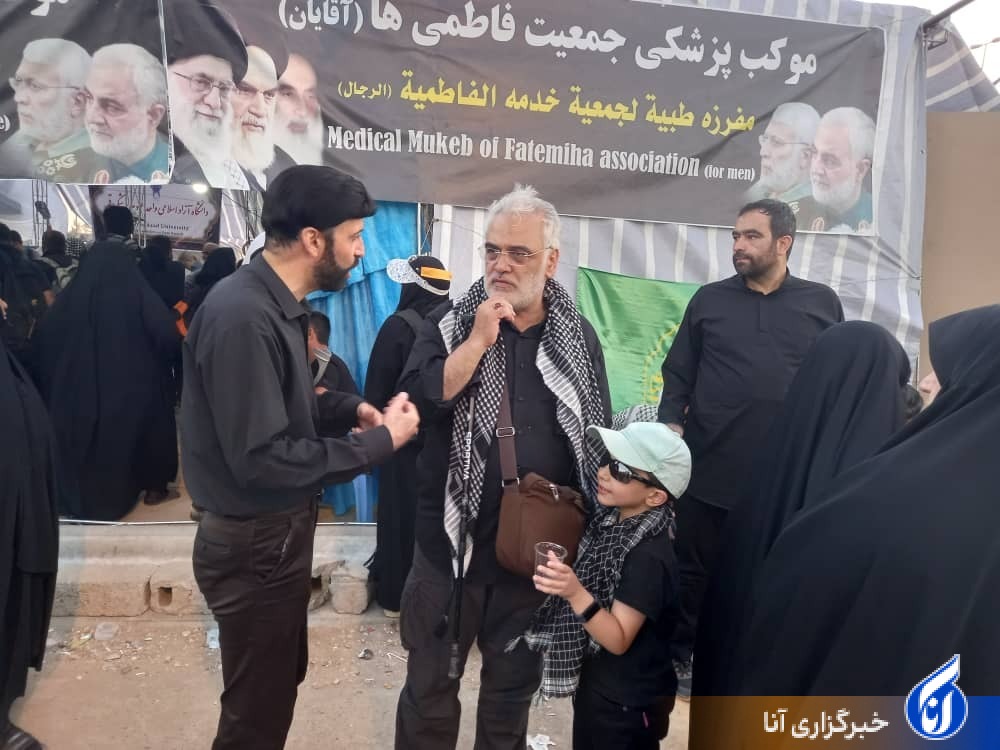 حضور رئیس دانشگاه آزاد اسلامی در موکب منتظران ظهور قم+عکس