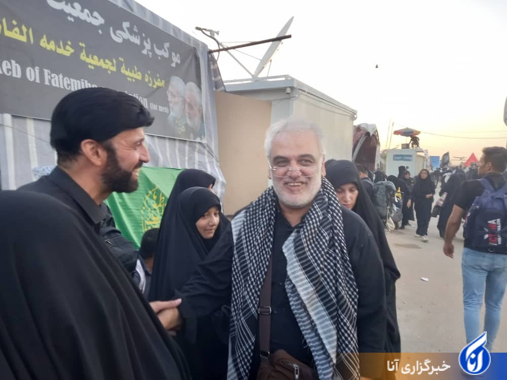 حضور رئیس دانشگاه آزاد اسلامی در موکب منتظران ظهور قم+عکس