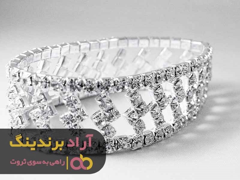 قیمت دستبند نقره مردانه سفید