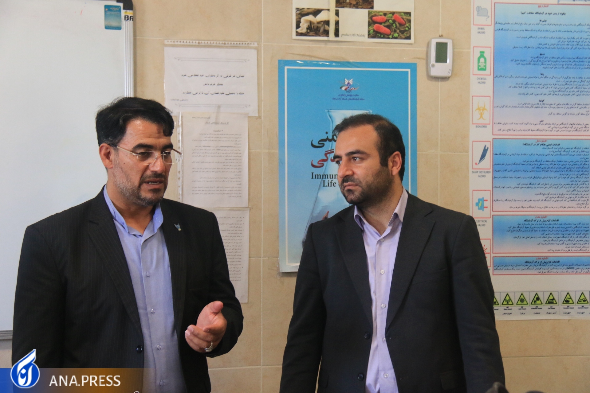 بازدید ۲ مدیرکل در استان همدان از امکانات و تجهیزات دانشگاه آزاد اسلامی