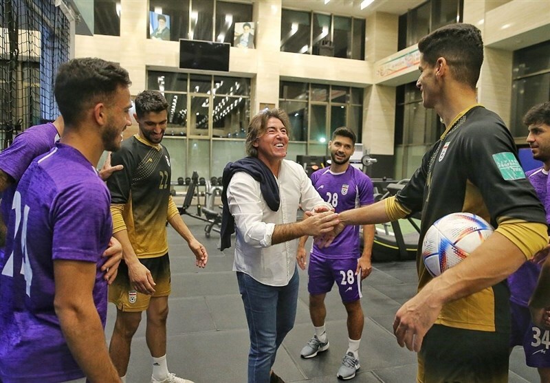 ساپینتو میهمان ویژه تمرین تیم ملی+تصاویر