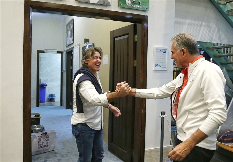 ساپینتو میهمان ویژه تمرین تیم ملی+تصاویر