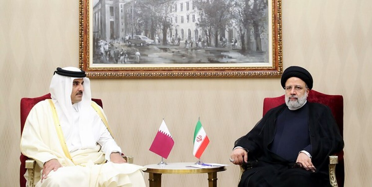 امیر قطر با رئیس‌جمهوری اسلامی ایران دیدار کرد/ تاکید بر ارتقای روابط دو کشور به سطح راهبردی