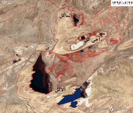 کاهش مساحت تالابهای سه گانه گنبد کاووس در سال جاری کاهش مساحت تالابهای سه گانه گنبد کاووس در سال جاری