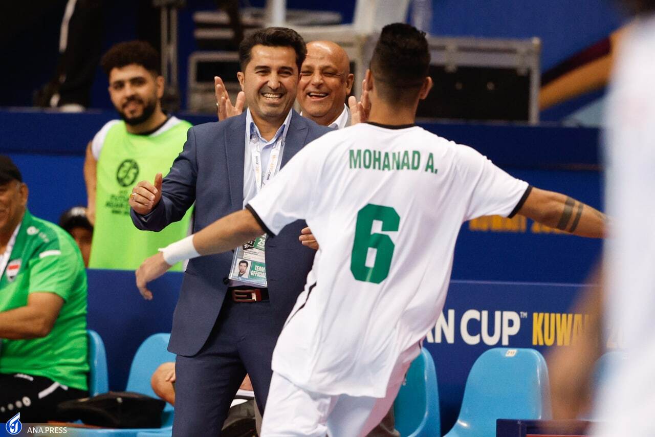 واکنش های جالب سرمربی ایرانی عراق در جام ملت های فوتسال آسیا