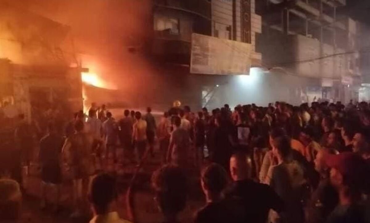 آتش سوزی در مرکز بغداد  ۱۰ نفر مفقود شدند