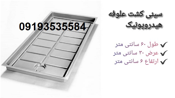 کشت عمودی طبقاتی با سینی علوفه هیدروپونیک