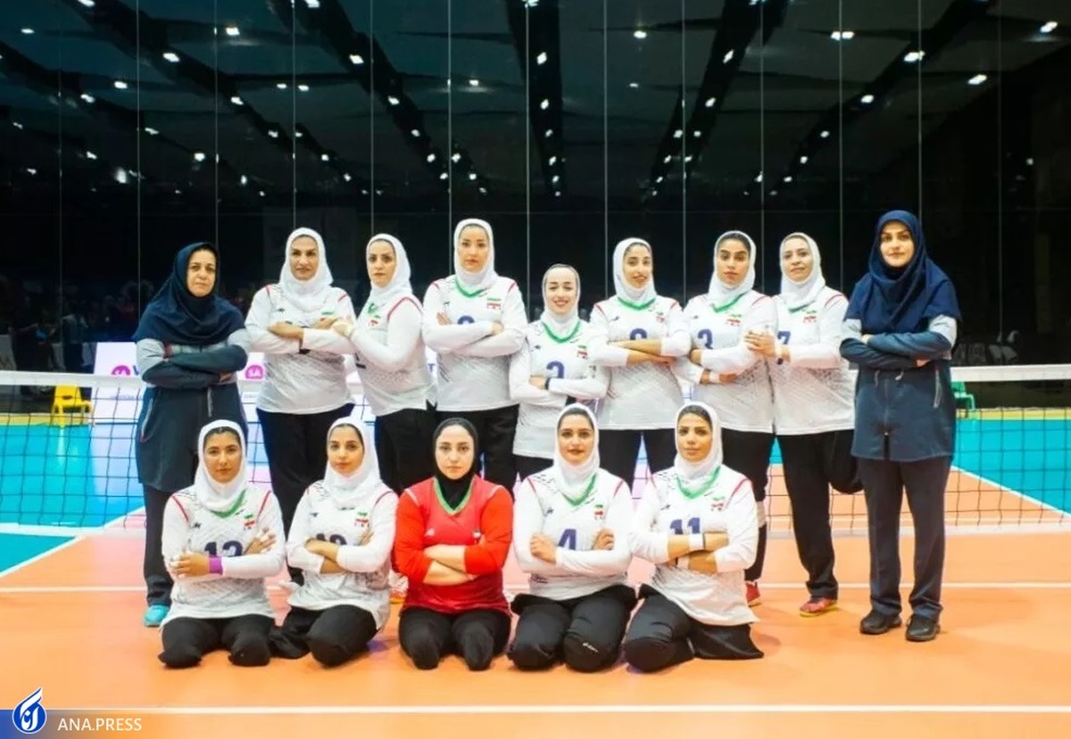 پیروزی بانوان والیبال نشسته ایران مقابل تیم میزبان