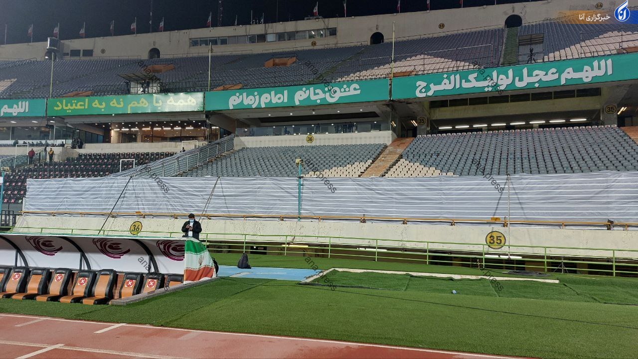 تعمیر سکوهای ورزشگاه ۱۰۰ هزار نفری+تصاویر تعمیر سکوهای ورزشگاه ۱۰۰ هزار نفری+تصاویر