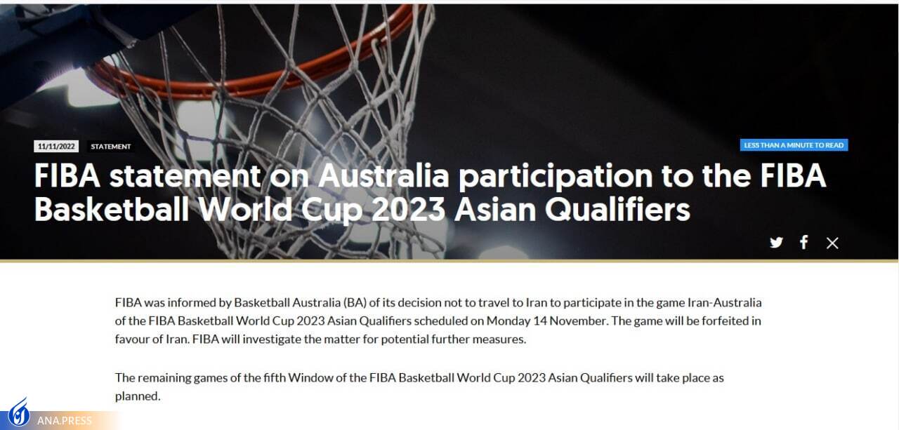 ایران برنده دیدار بسکتبال با استرالیا شد ایران برنده دیدار بسکتبال با استرالیا شد