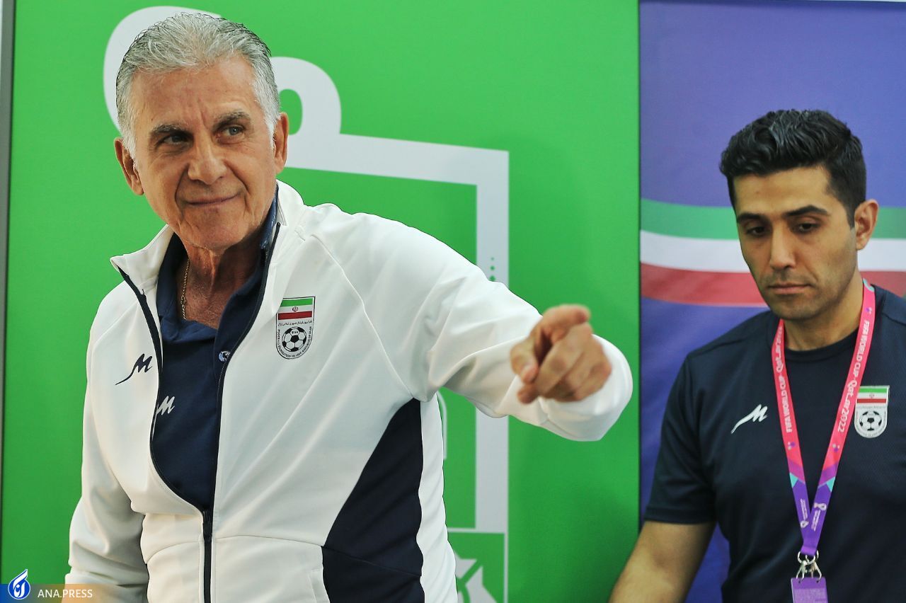 گزارش تصویری از اولین تمرین و نشست خبری سرمربی تیم ملی در قطر