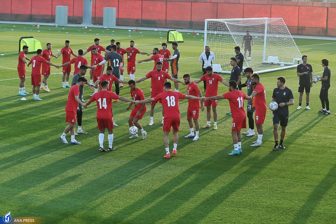 گزارش تصویری از اولین تمرین و نشست خبری سرمربی تیم ملی در قطر