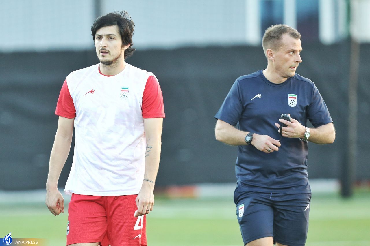 گزارش تصویری از اولین تمرین و نشست خبری سرمربی تیم ملی در قطر