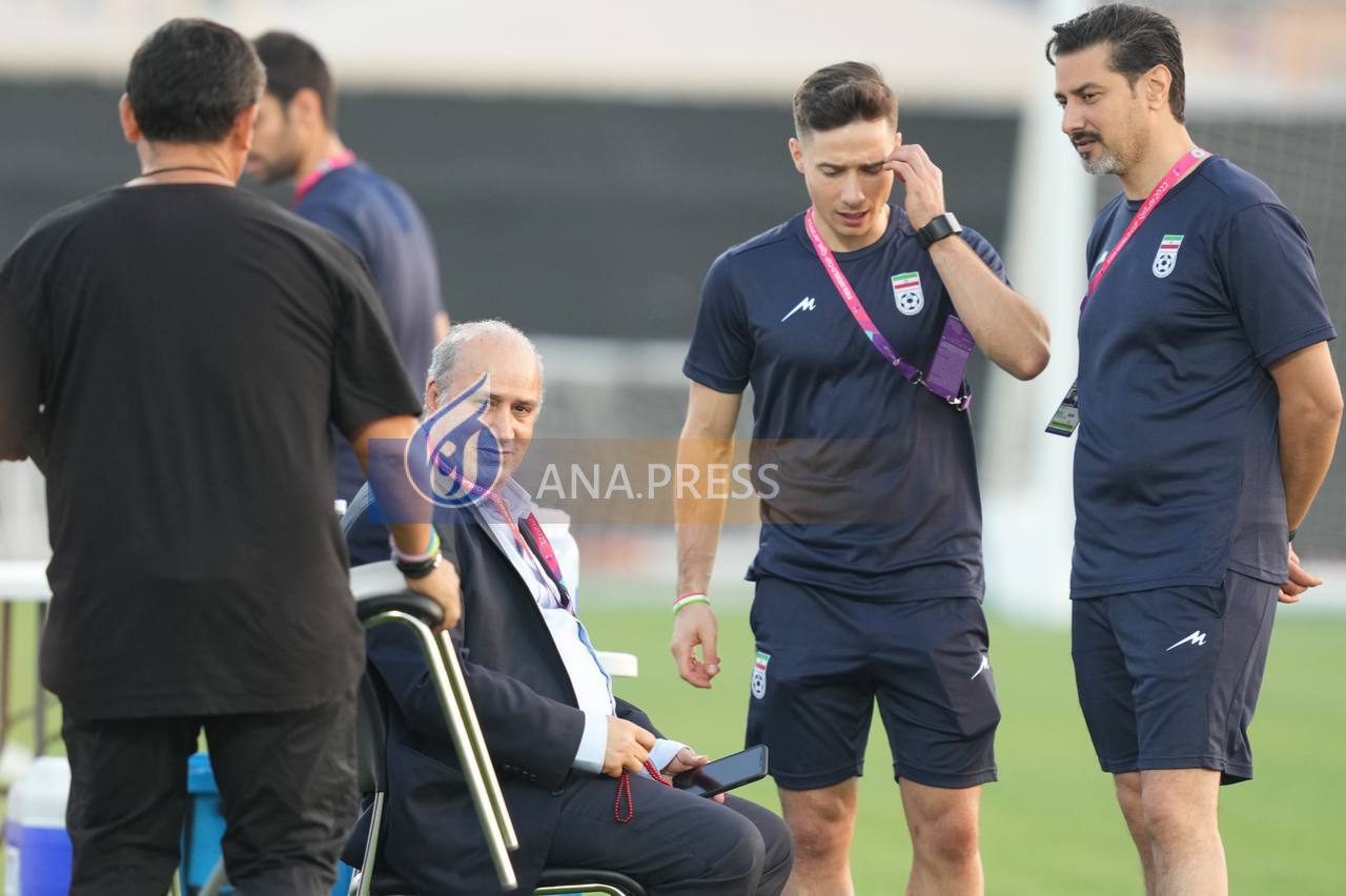 تاج در تمرین تیم ملی در قطر شرکت کرد+عکس تاج در تمرین تیم ملی در قطر شرکت کرد+عکس