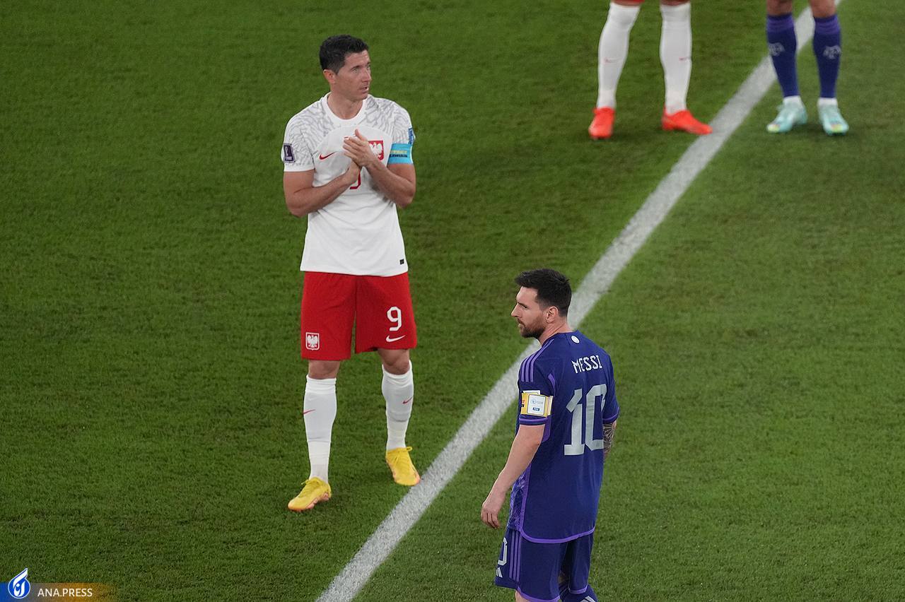 گزارش تصویری از دیدار آرژانتین و لهستان و رویارویی مس و لواندوفسکی