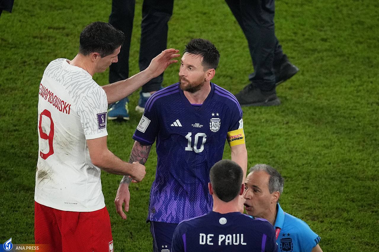 گزارش تصویری از دیدار آرژانتین و لهستان و رویارویی مس و لواندوفسکی