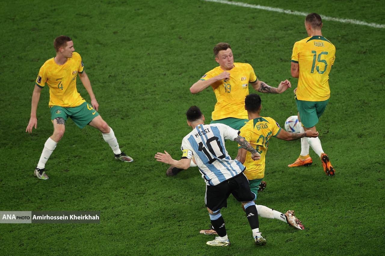 گزارش تصویری از دیدار آرژانتین و استرالیا با درخشش مسی