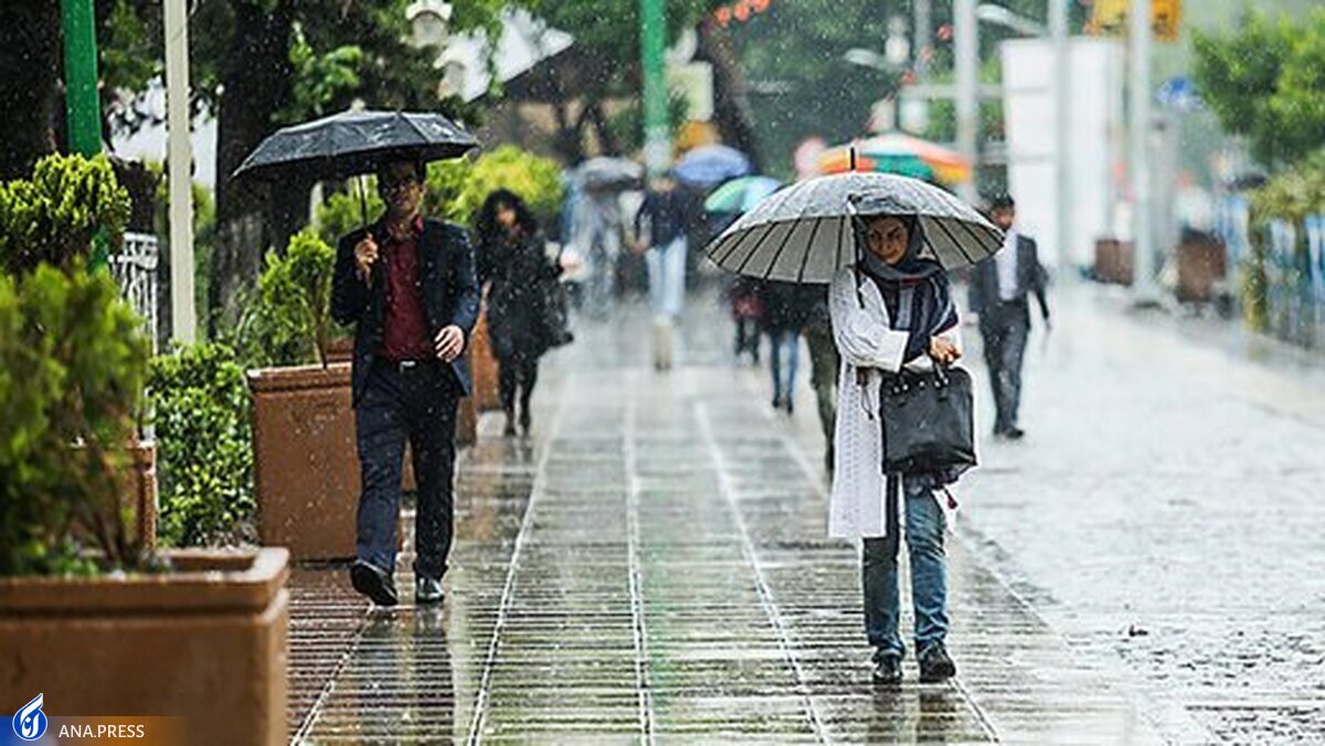 تداوم بارندگی در اغلب استان‌ها