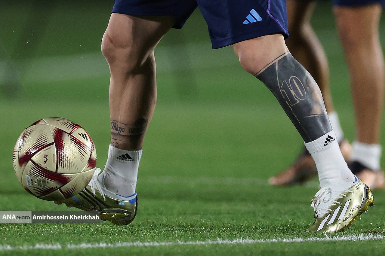 مسی آماده و سرحال مهیای حضور در فینال جام جهانی+تصاویر