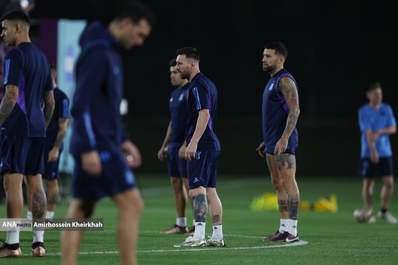 مسی آماده و سرحال مهیای حضور در فینال جام جهانی+تصاویر