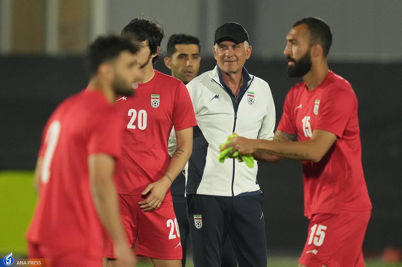 گزارش تصویری از تمرین تیم ملی فوتبال قبل از رویارویی با آمریکا