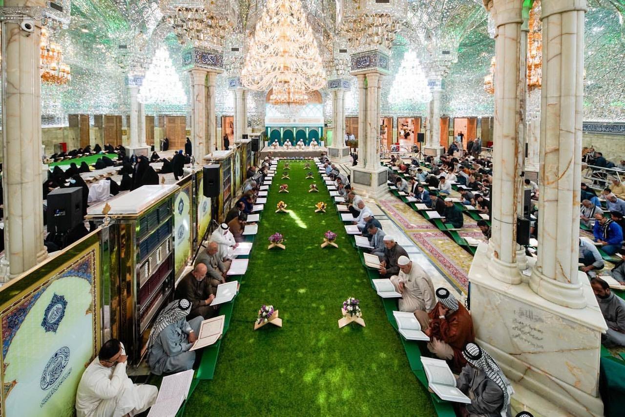 آغاز محافل انس با قرآن و جزخوانی در حرم امام علی (ع) + عکس آغاز محافل انس با قرآن و جزخوانی در حرم امام علی (ع) + عکس