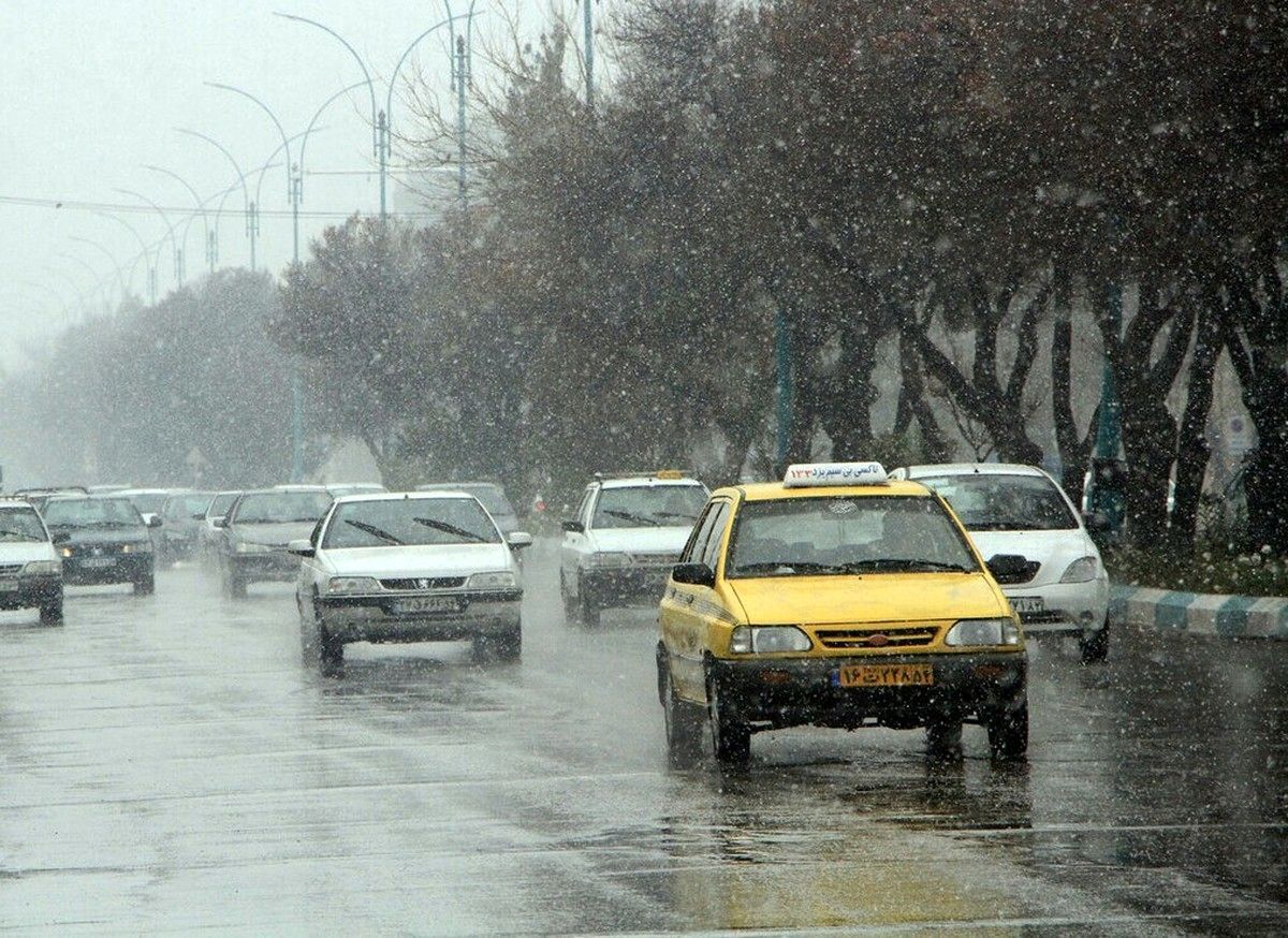 بارش باران و برف در ۱۰ استان، آلودگی در تهران