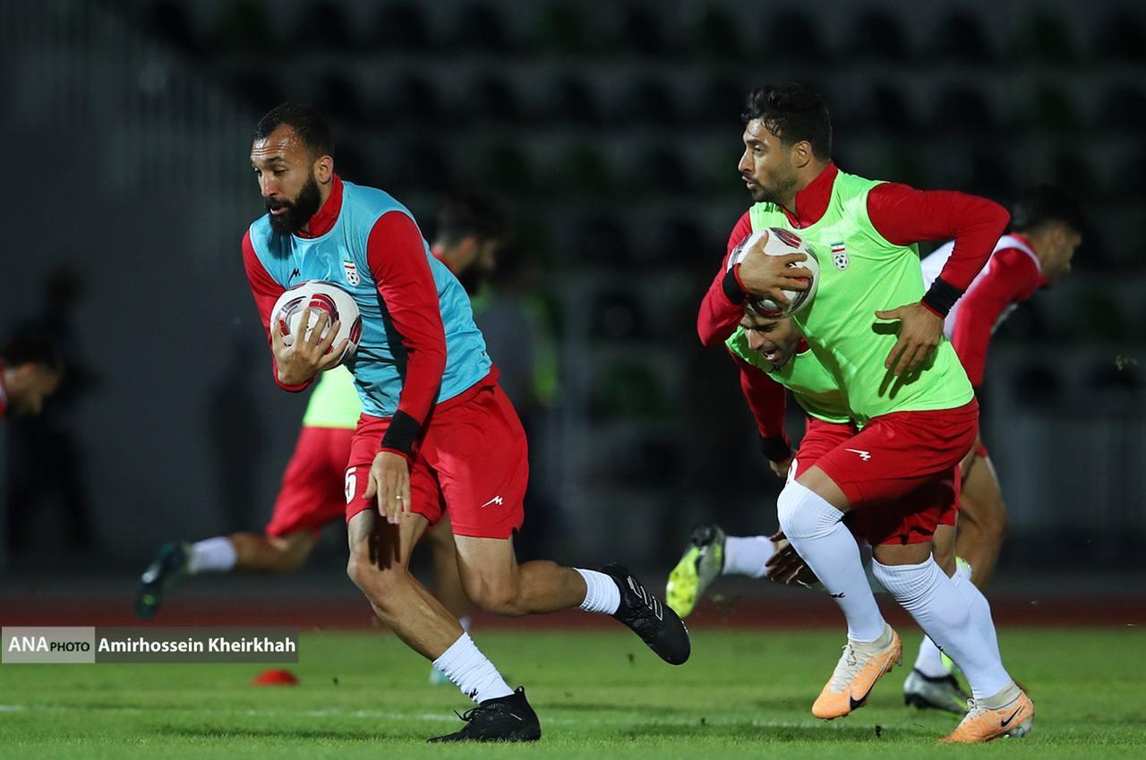 گزارش تصویری از تمرین تیم ملی فوتبال در کیش
