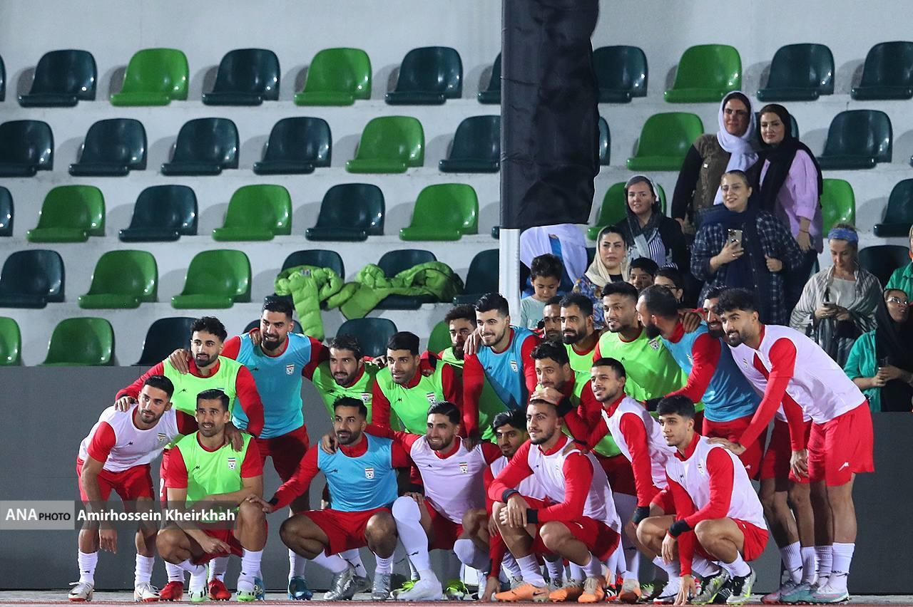 گزارش تصویری از تمرین تیم ملی فوتبال در کیش