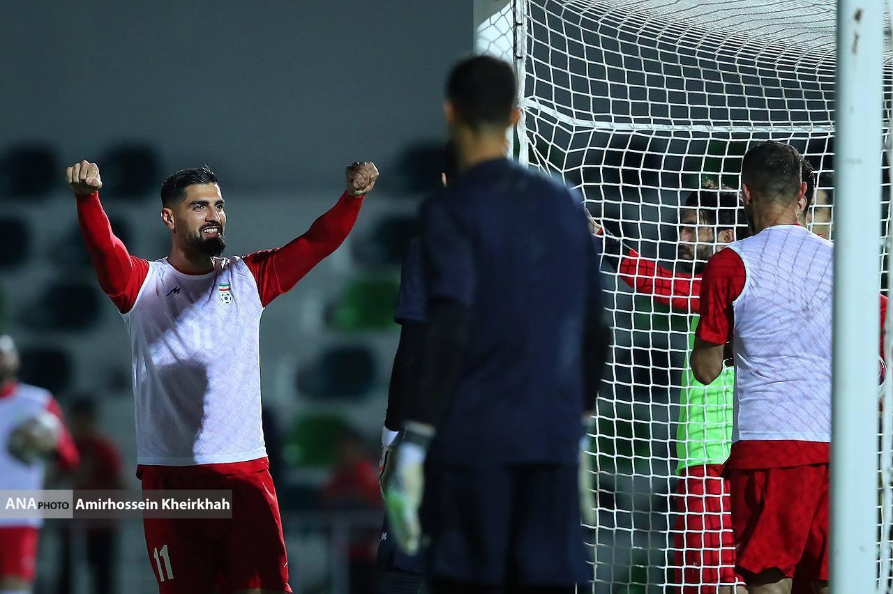 گزارش تصویری از تمرین تیم ملی فوتبال در کیش