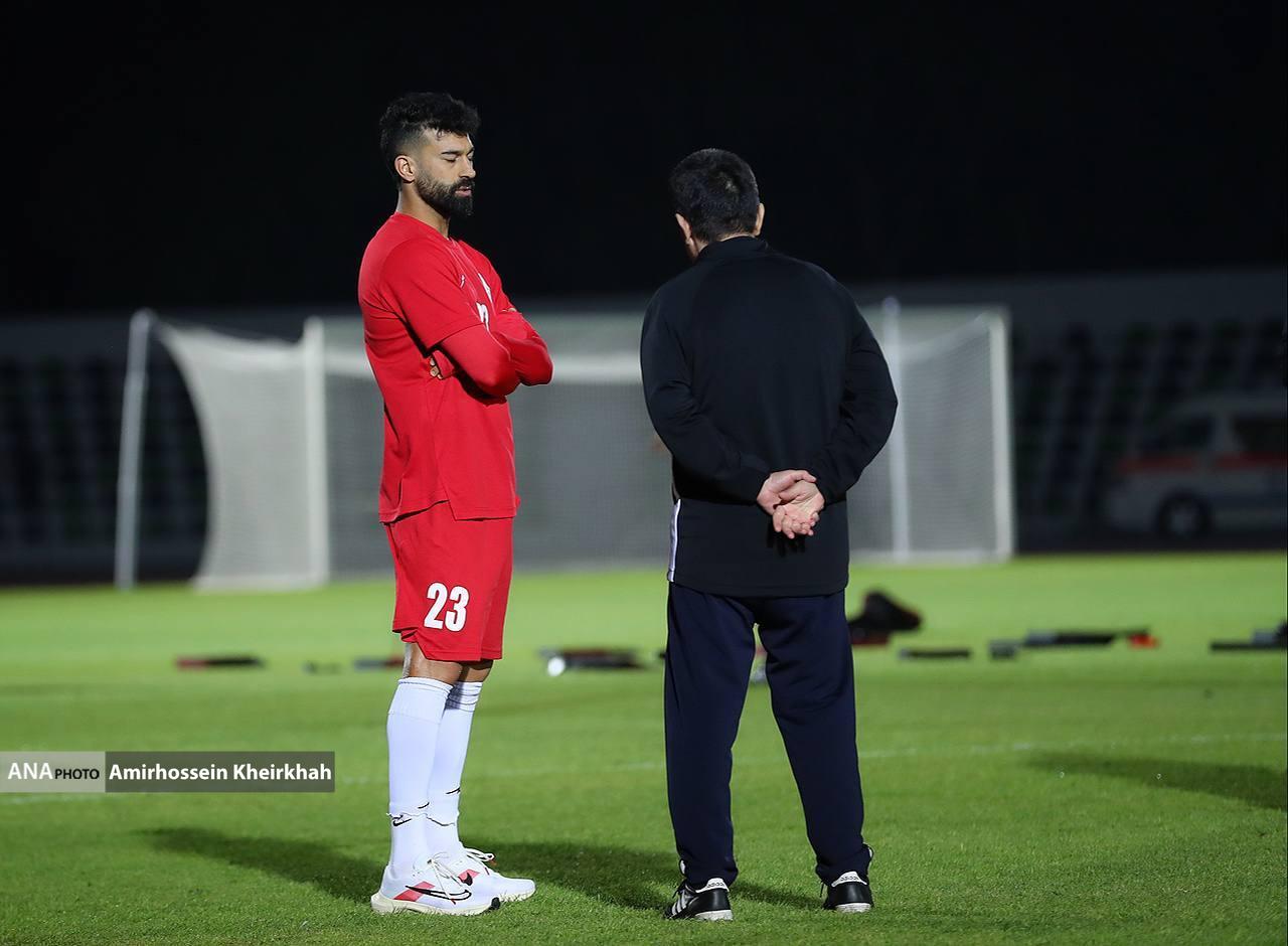گزارش تصویری از تمرین تیم ملی فوتبال در کیش