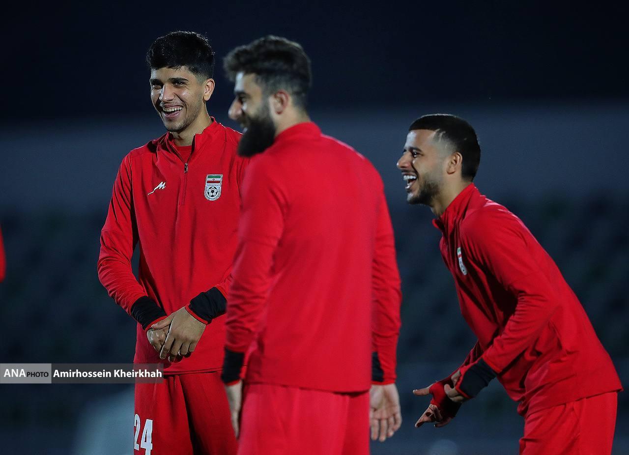 گزارش تصویری از تمرین تیم ملی فوتبال در کیش